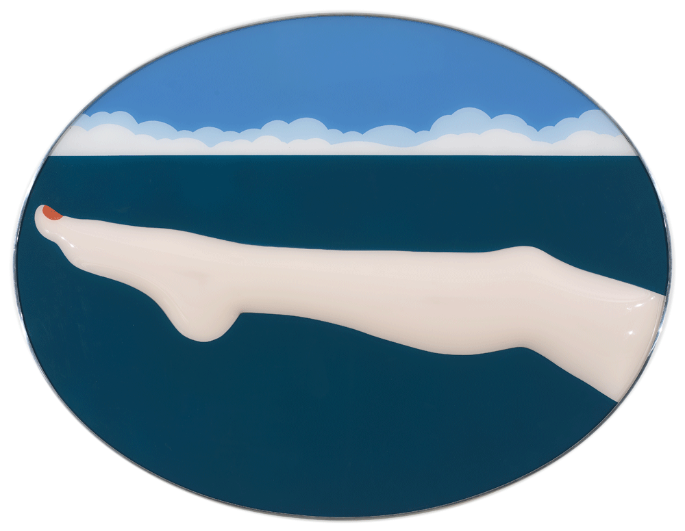 Tom Wesselmann Seascape #10, 1966 Plexiglas moulé et peinture gripflex / molded Plexiglas painted with gripflex 113 x 148,6 x 4,4 cm /44 1/2 x 58 1/2 x 1 3/4 inches © The Estate of Tom Wesselmann/ Licensed by VAGA, New York